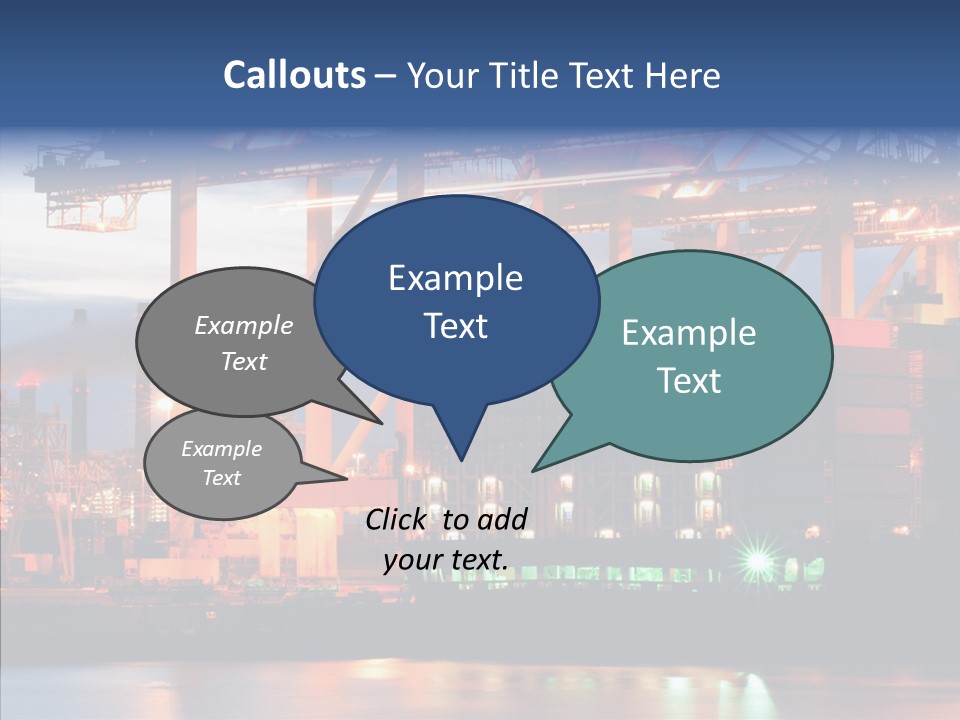 Freight Logistics Container PowerPoint Template