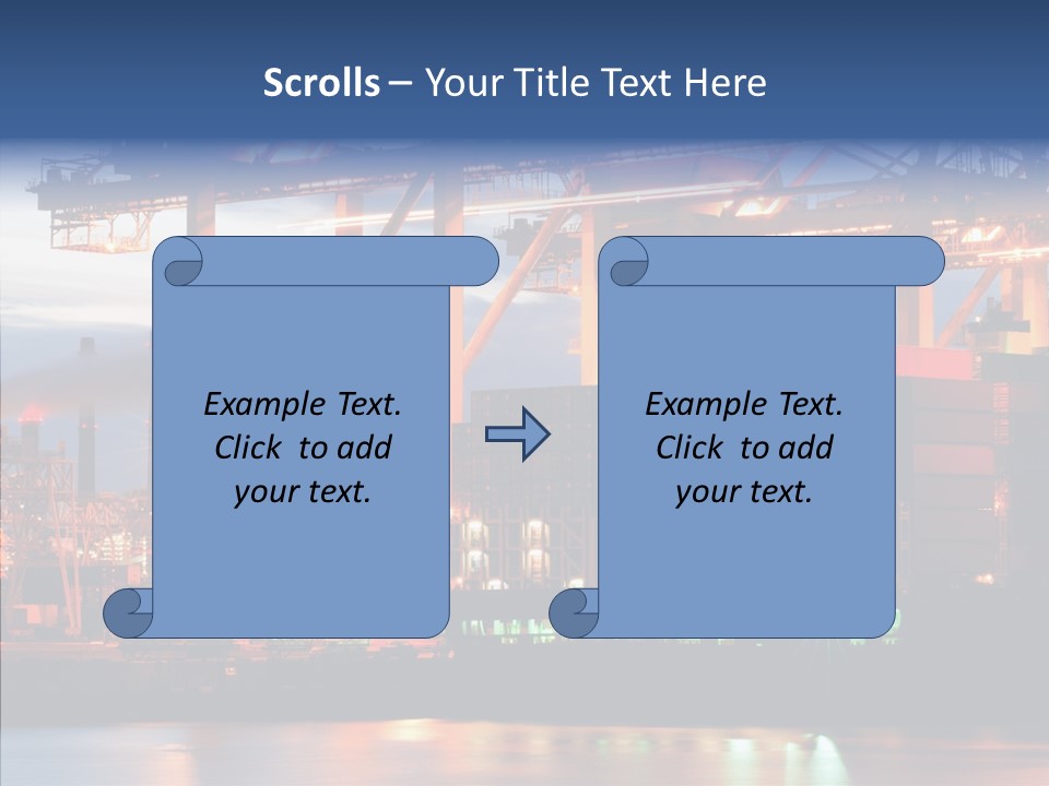 Freight Logistics Container PowerPoint Template