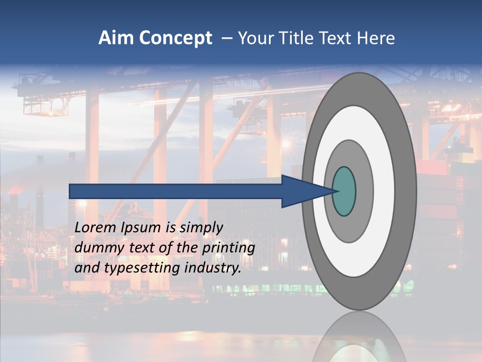 Freight Logistics Container PowerPoint Template