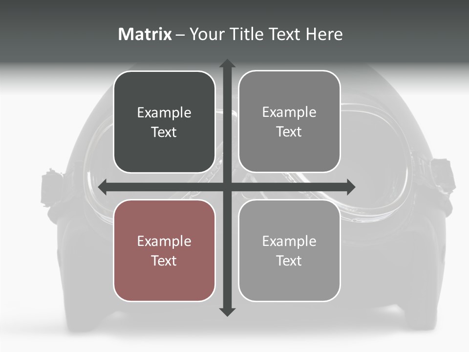 Goggles Black Speed PowerPoint Template