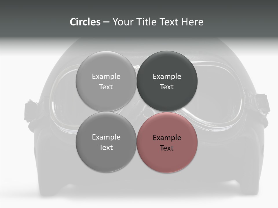 Goggles Black Speed PowerPoint Template