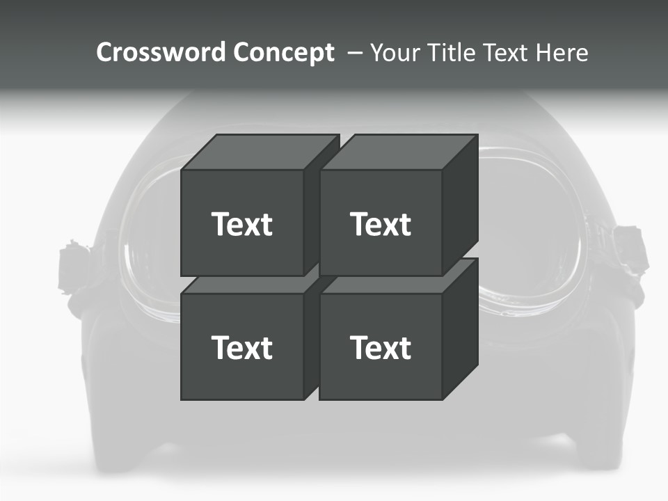 Goggles Black Speed PowerPoint Template