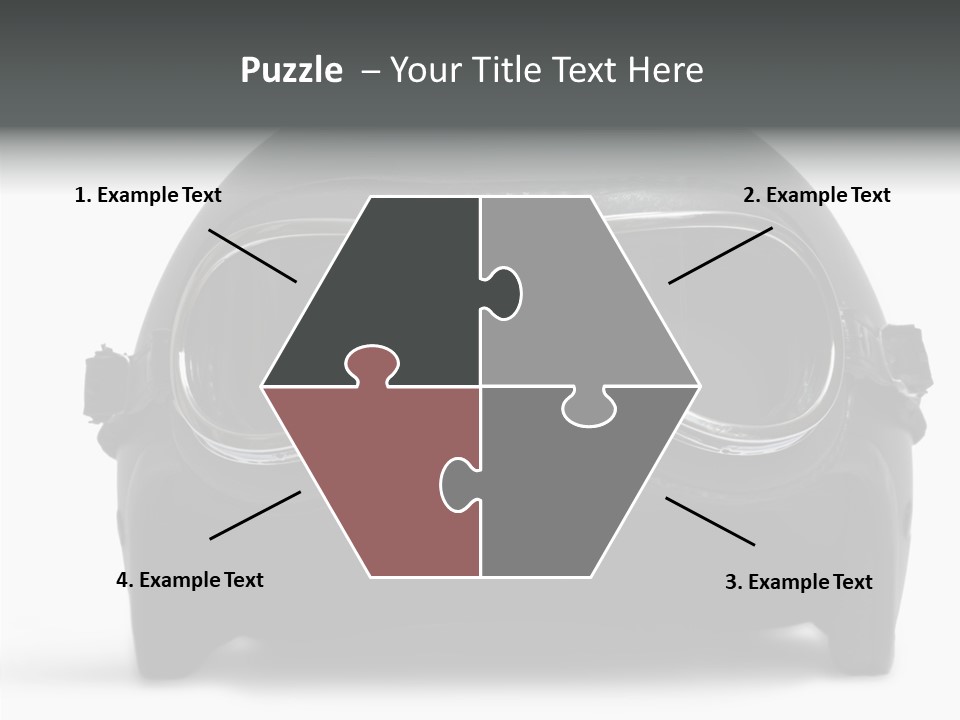 Goggles Black Speed PowerPoint Template