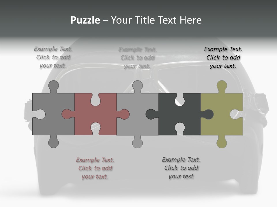 Goggles Black Speed PowerPoint Template