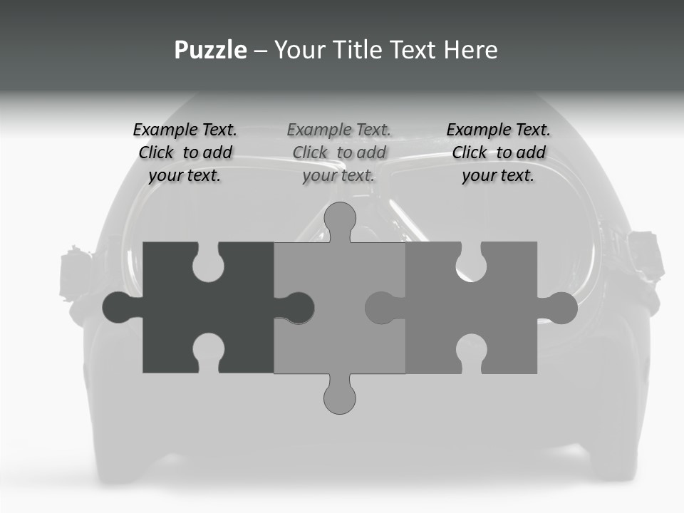 Goggles Black Speed PowerPoint Template