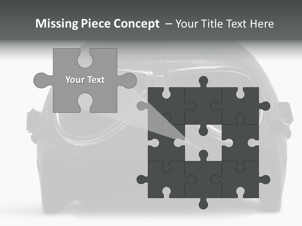 Goggles Black Speed PowerPoint Template