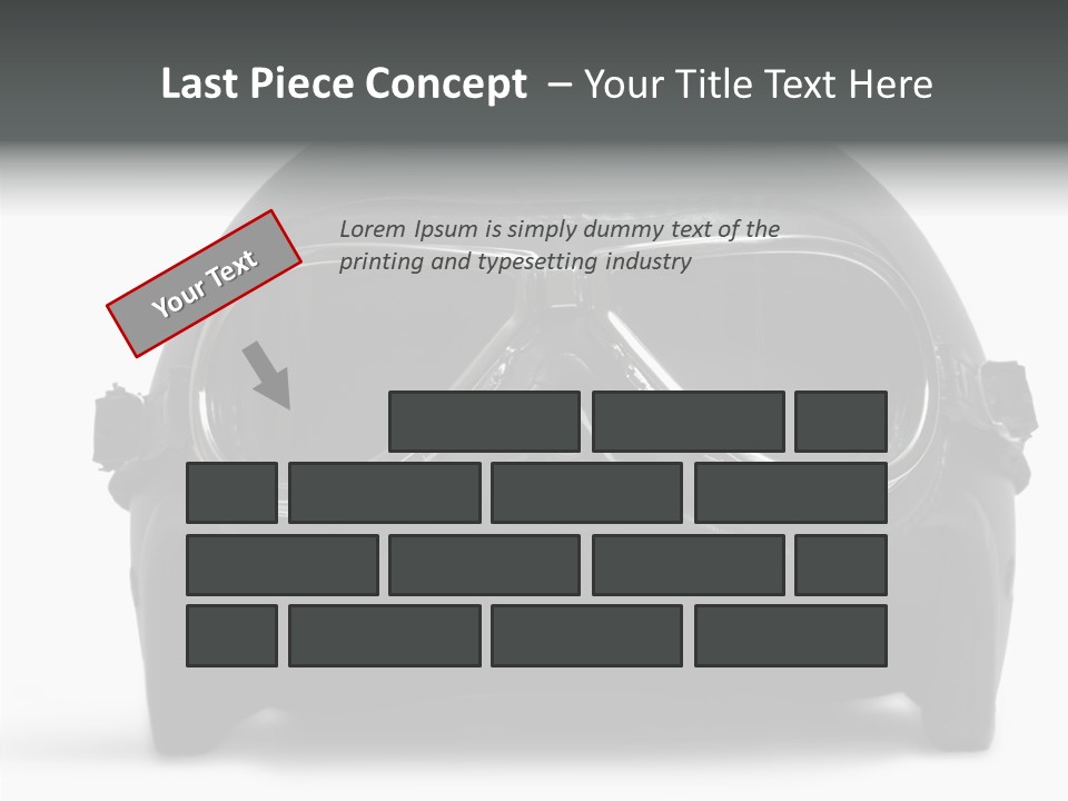 Goggles Black Speed PowerPoint Template