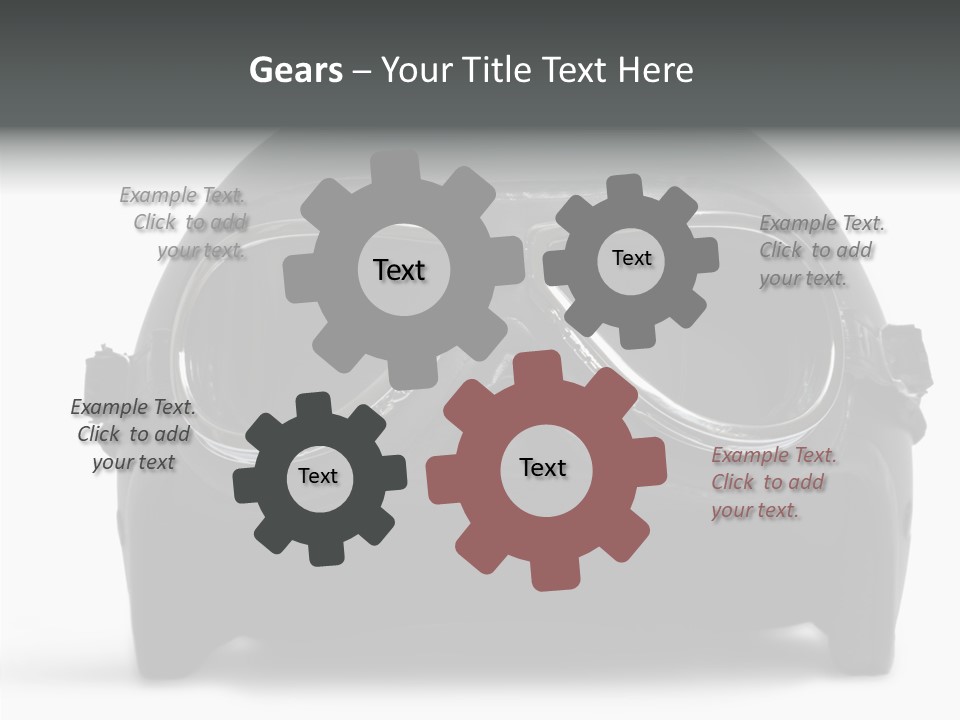 Goggles Black Speed PowerPoint Template