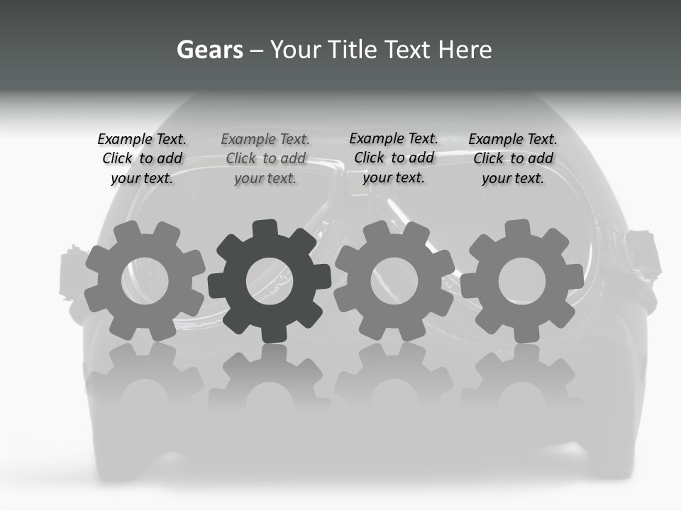 Goggles Black Speed PowerPoint Template