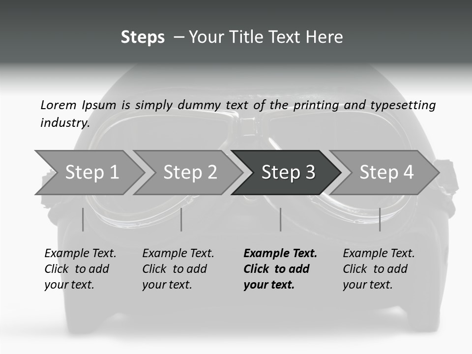 Goggles Black Speed PowerPoint Template