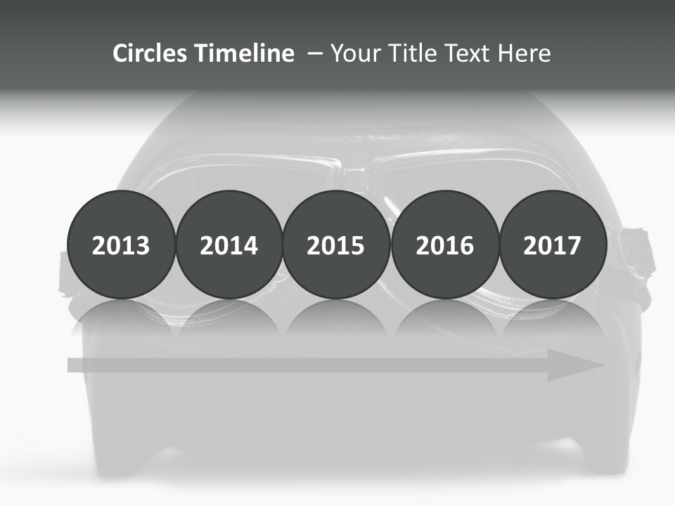 Goggles Black Speed PowerPoint Template