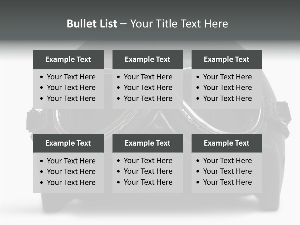 Goggles Black Speed PowerPoint Template