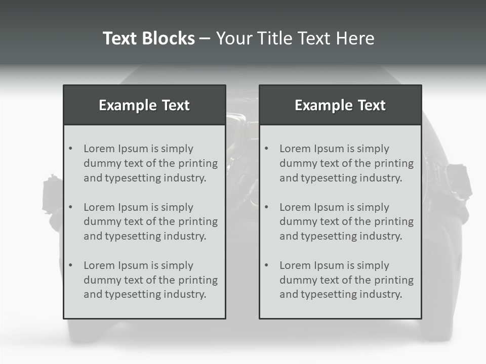 Goggles Black Speed PowerPoint Template