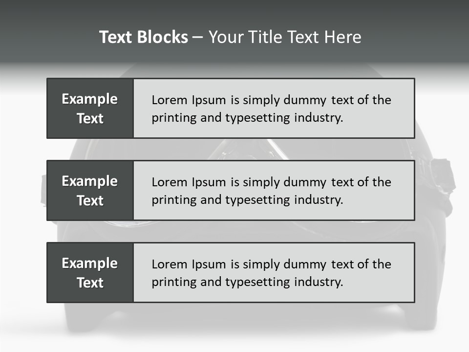 Goggles Black Speed PowerPoint Template
