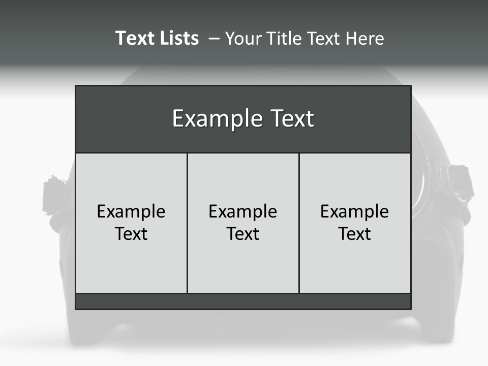 Goggles Black Speed PowerPoint Template