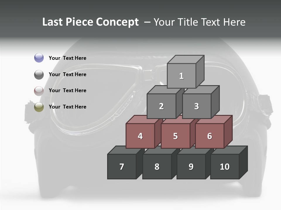 Goggles Black Speed PowerPoint Template