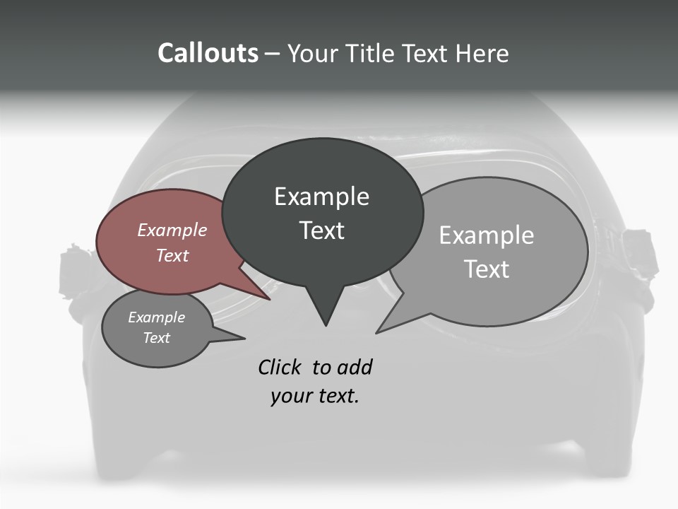 Goggles Black Speed PowerPoint Template