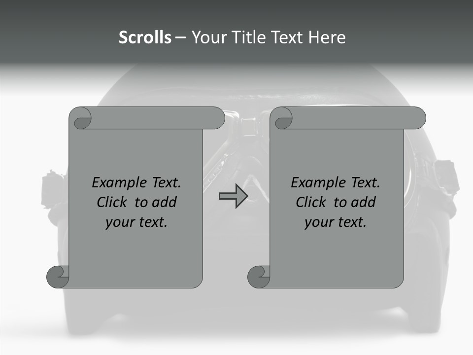 Goggles Black Speed PowerPoint Template