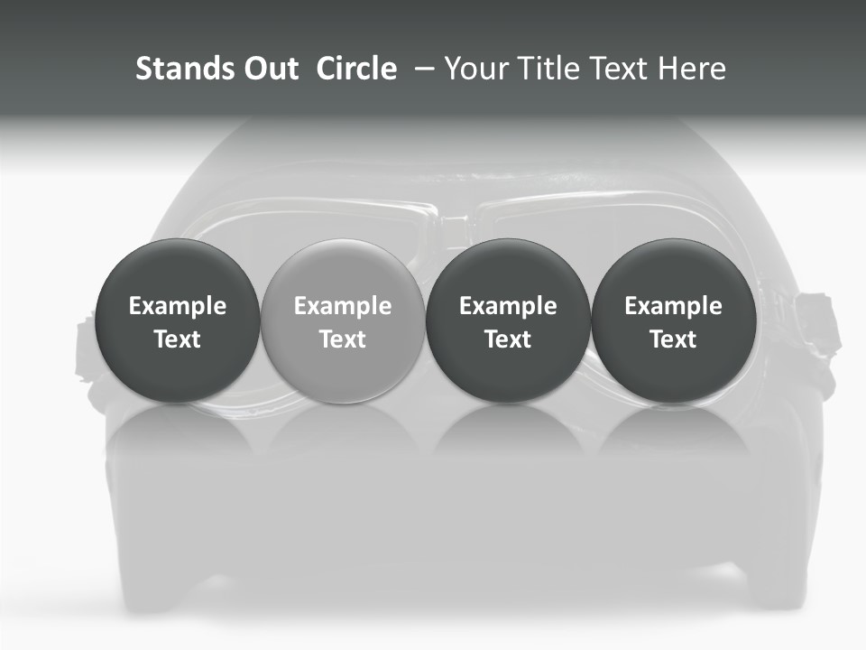 Goggles Black Speed PowerPoint Template