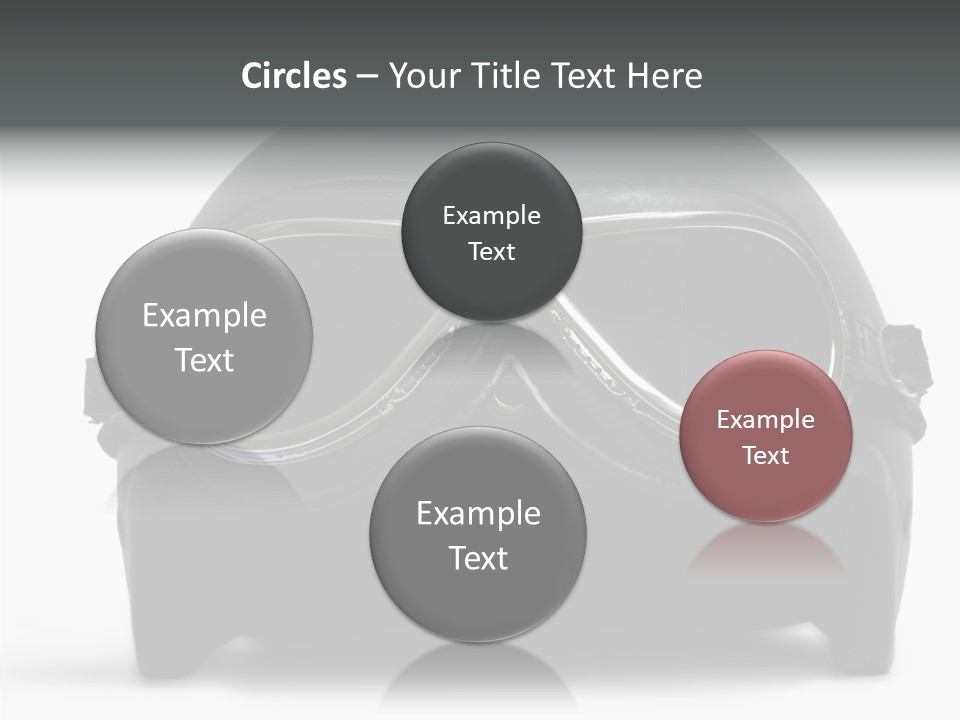 Goggles Black Speed PowerPoint Template