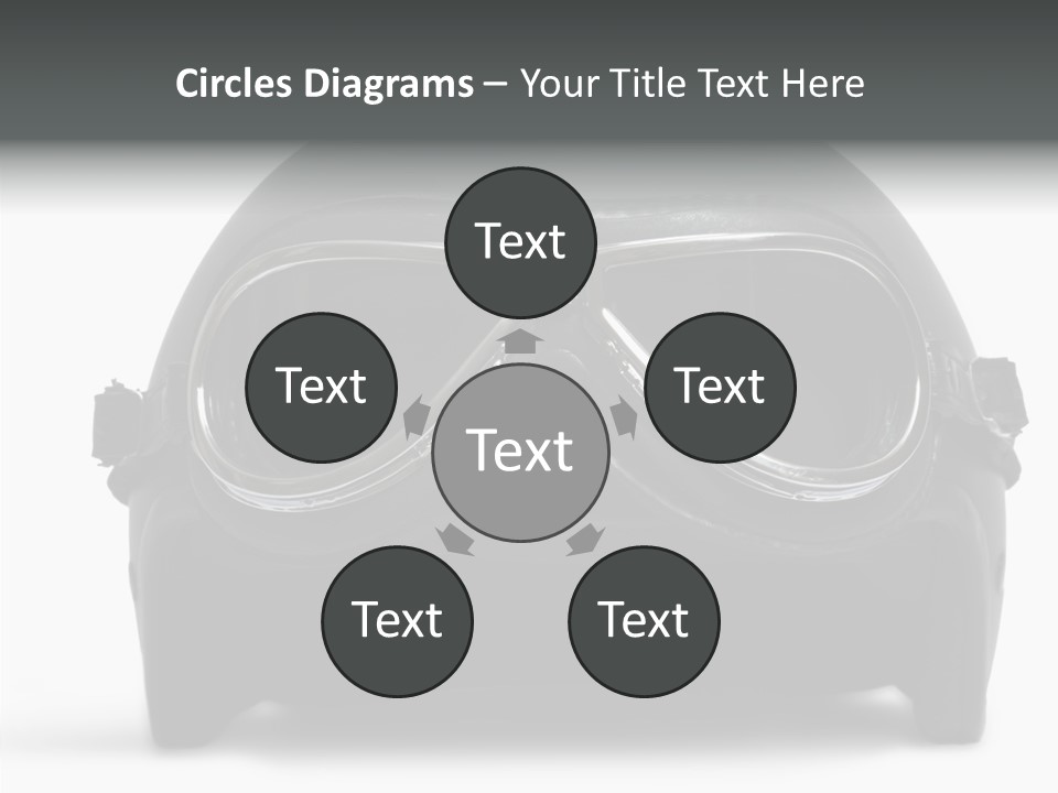 Goggles Black Speed PowerPoint Template