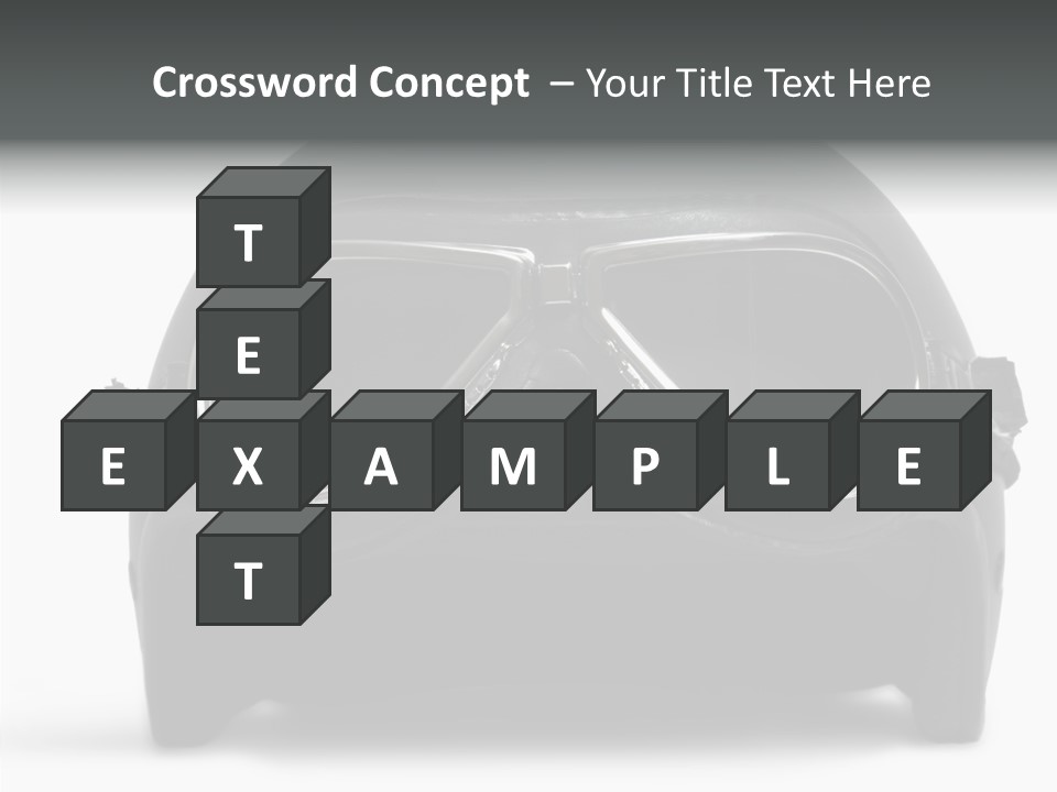 Goggles Black Speed PowerPoint Template