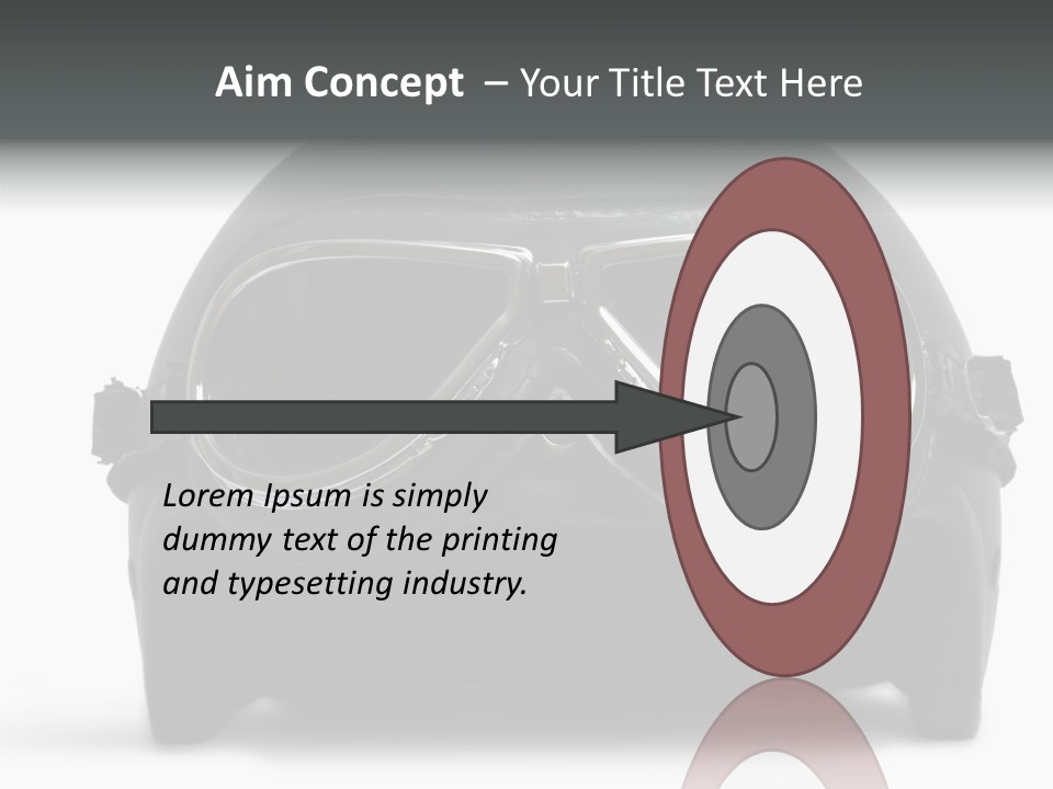 Goggles Black Speed PowerPoint Template