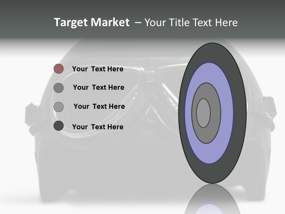 Goggles Black Speed PowerPoint Template