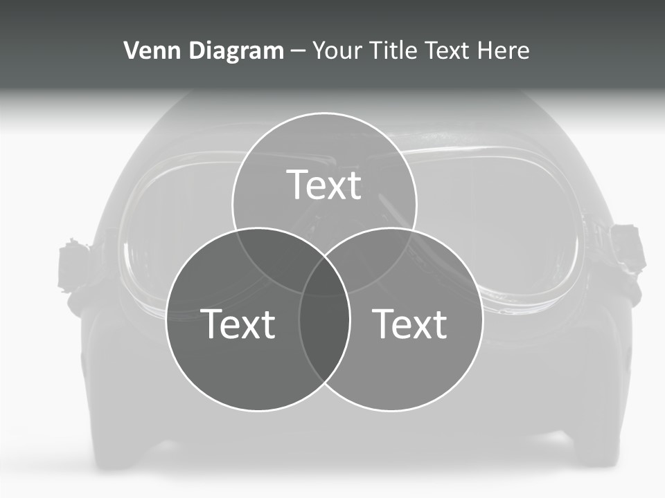 Goggles Black Speed PowerPoint Template