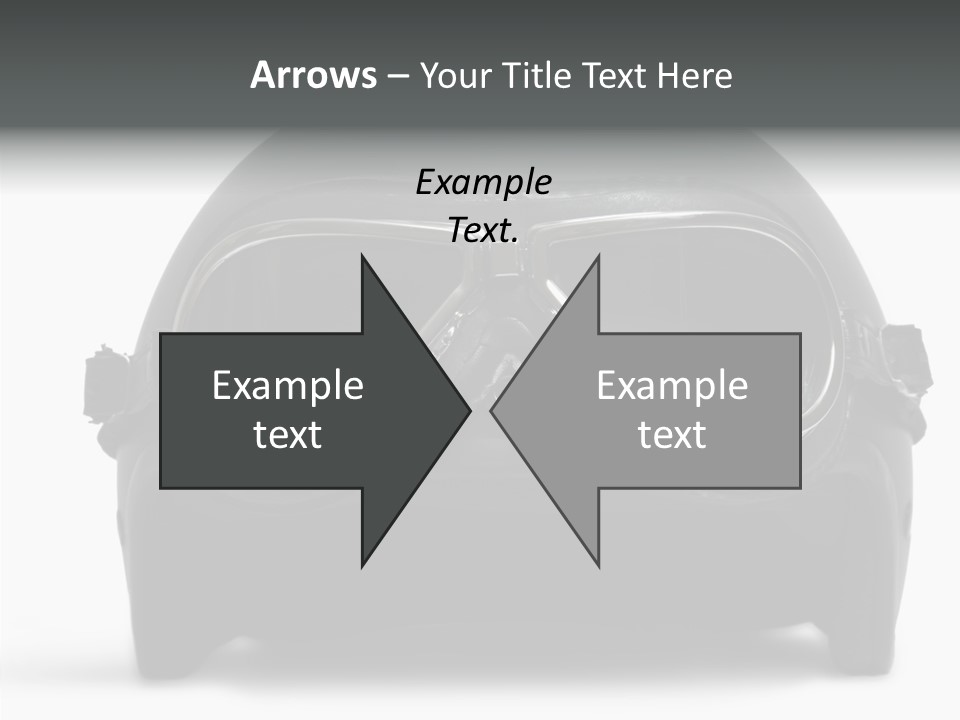 Goggles Black Speed PowerPoint Template