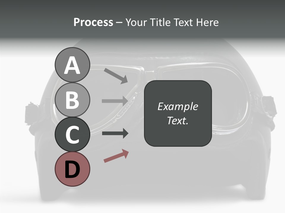 Goggles Black Speed PowerPoint Template