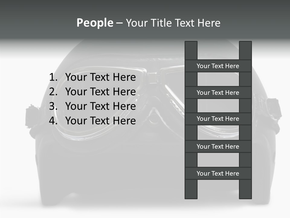 Goggles Black Speed PowerPoint Template