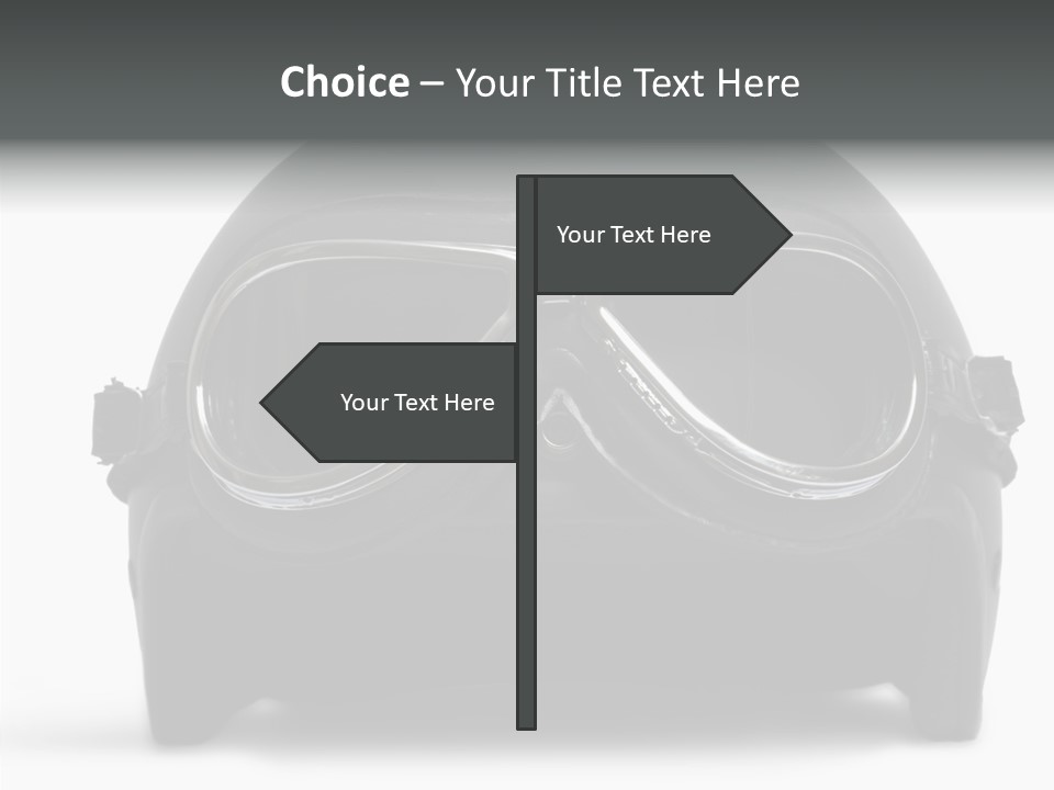 Goggles Black Speed PowerPoint Template