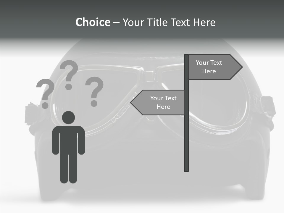 Goggles Black Speed PowerPoint Template