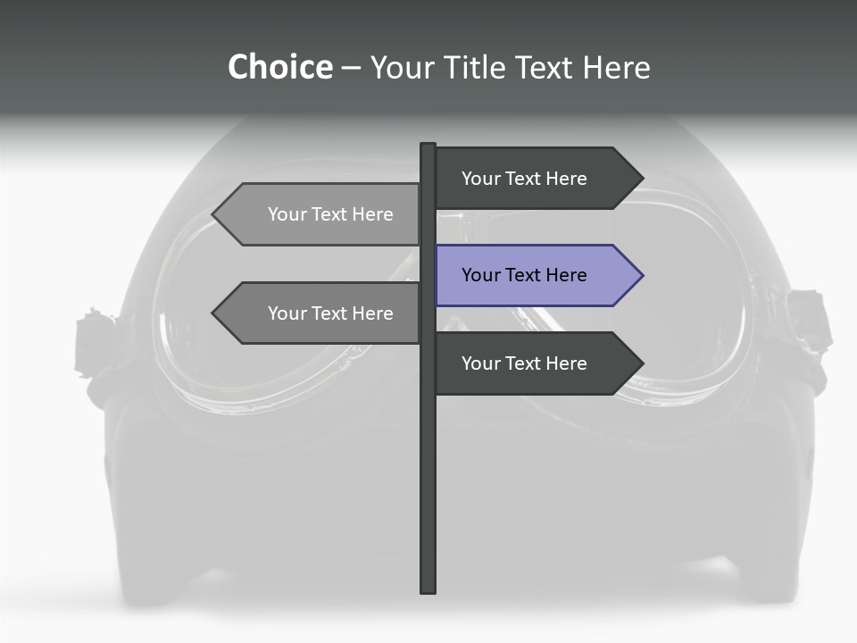 Goggles Black Speed PowerPoint Template