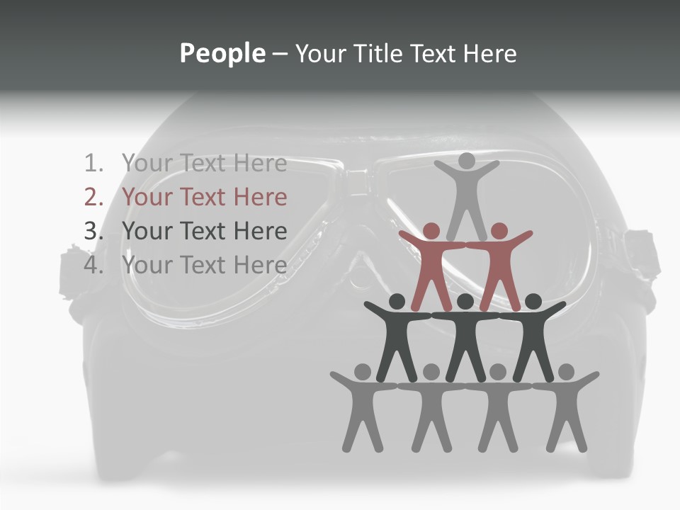 Goggles Black Speed PowerPoint Template