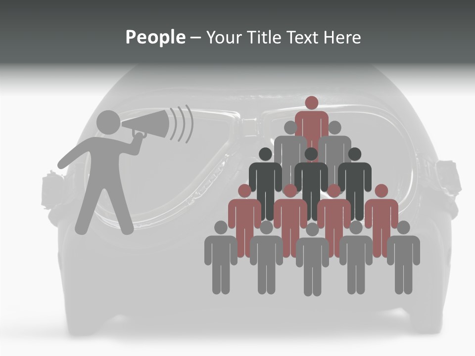 Goggles Black Speed PowerPoint Template