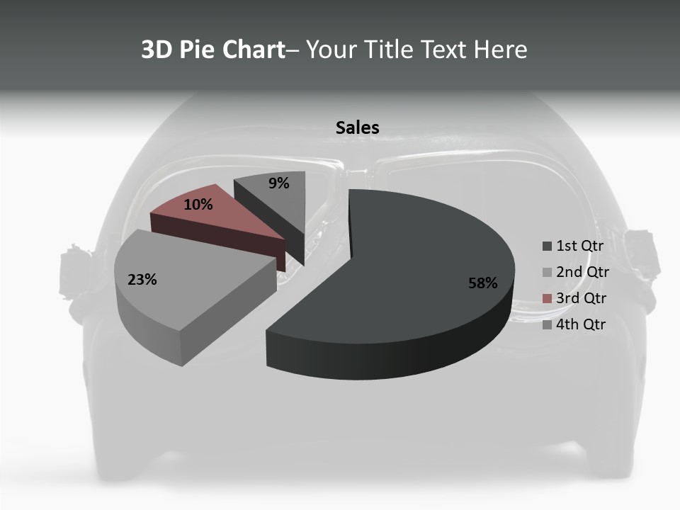 Goggles Black Speed PowerPoint Template