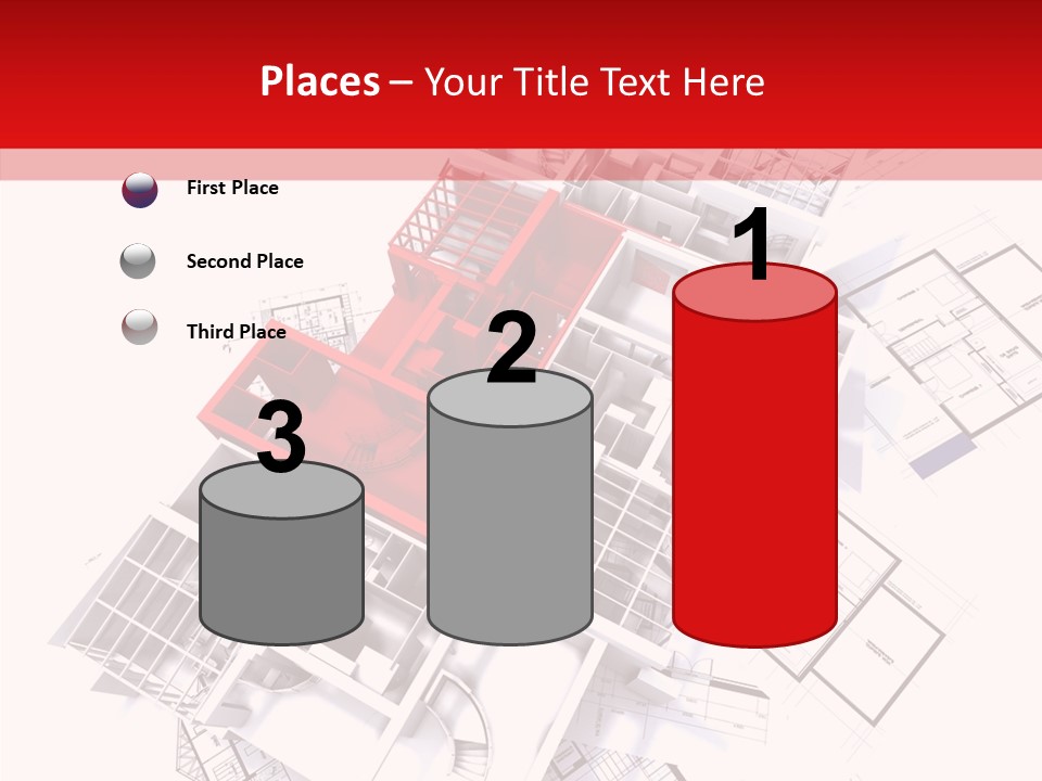 Facade Home Red PowerPoint Template
