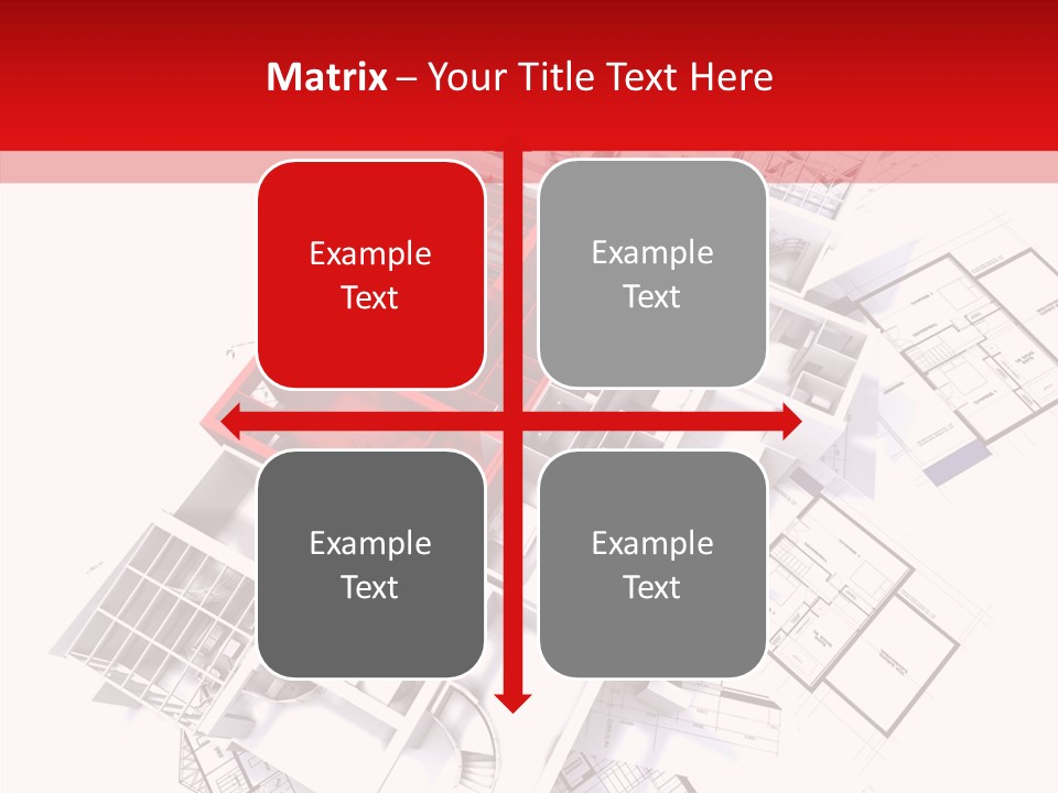 Facade Home Red PowerPoint Template