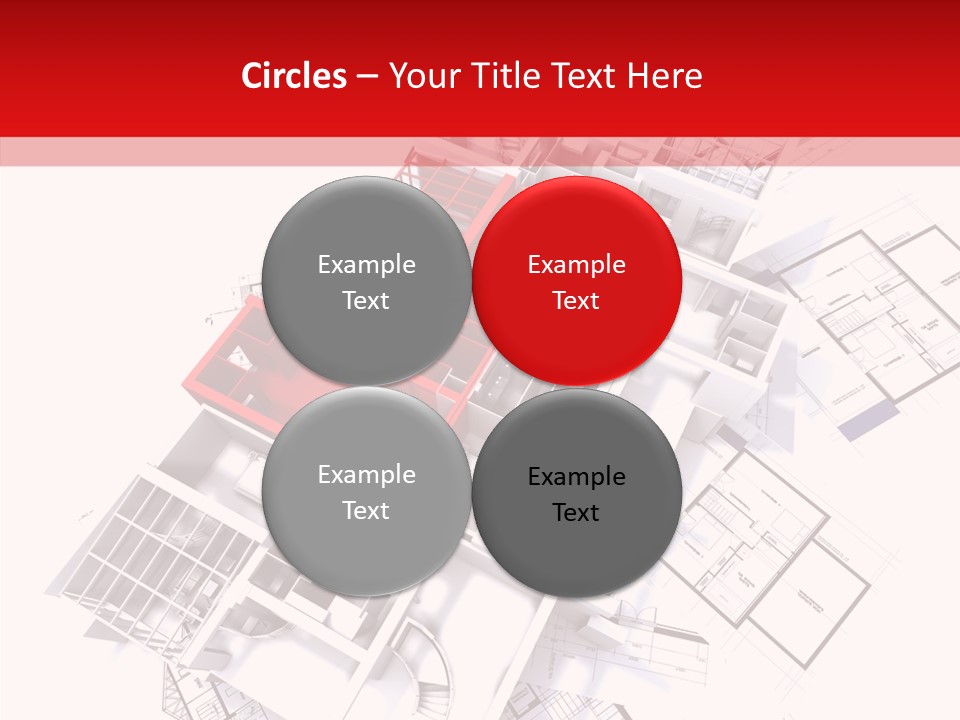 Facade Home Red PowerPoint Template