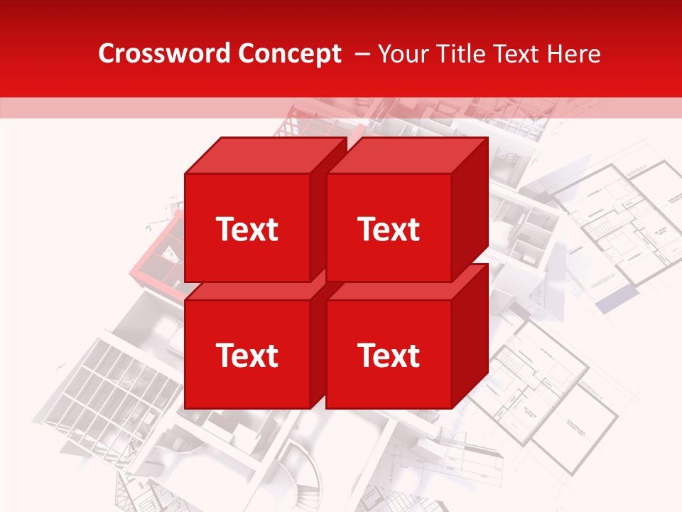 Facade Home Red PowerPoint Template