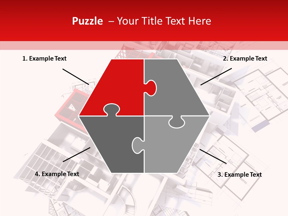 Facade Home Red PowerPoint Template