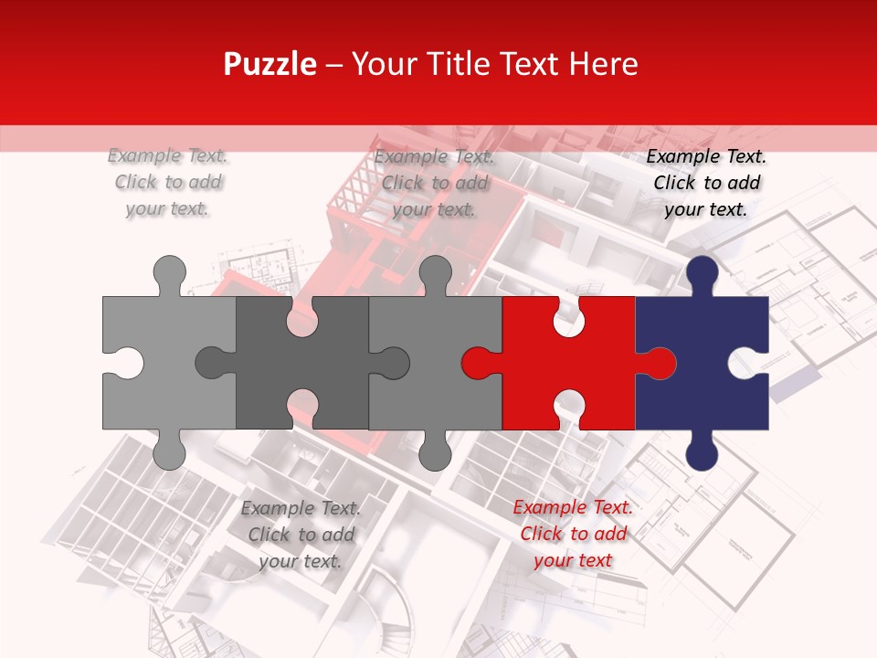 Facade Home Red PowerPoint Template