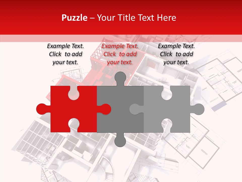 Facade Home Red PowerPoint Template