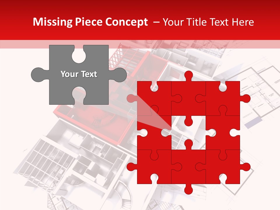 Facade Home Red PowerPoint Template