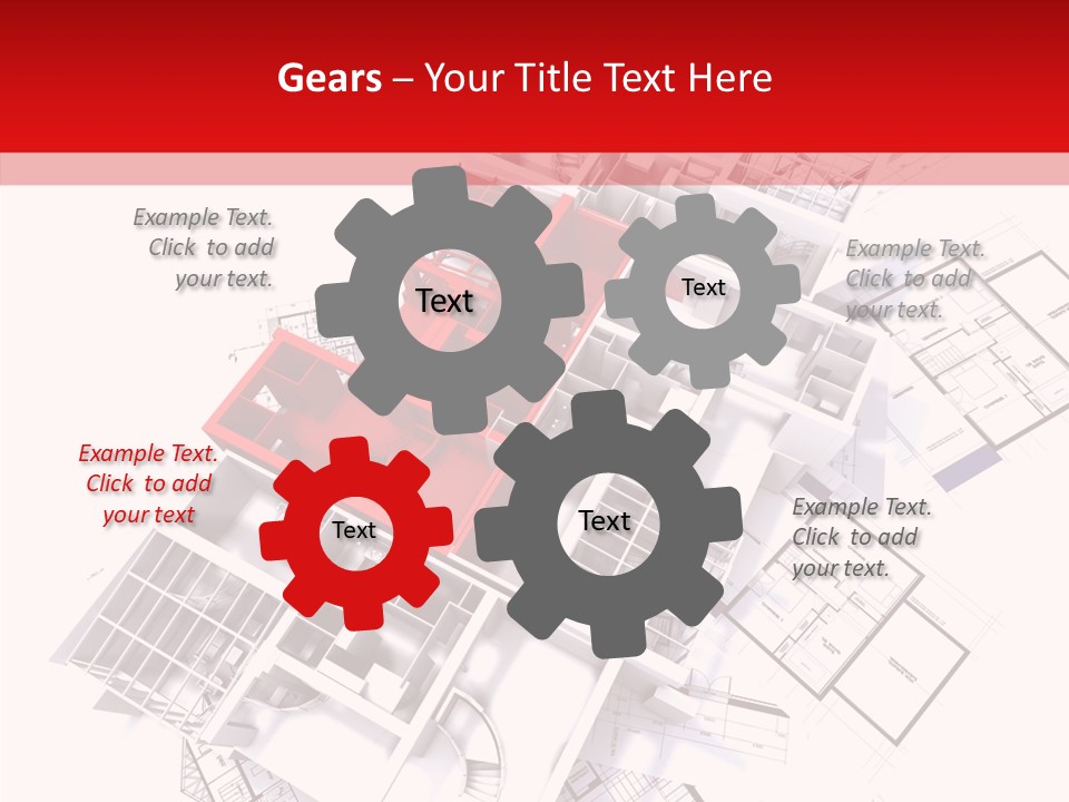 Facade Home Red PowerPoint Template