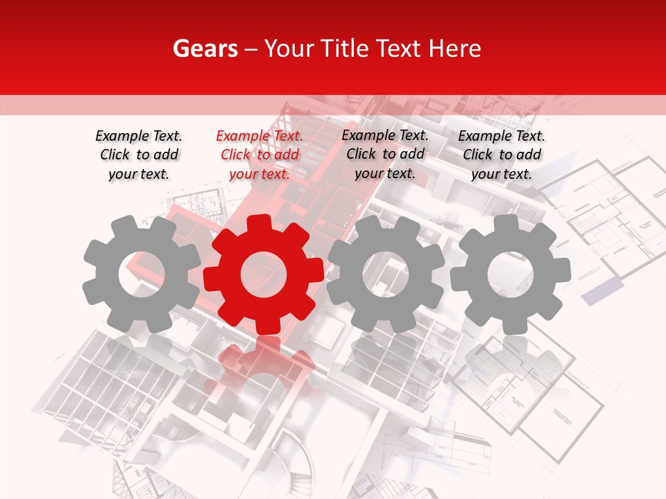 Facade Home Red PowerPoint Template