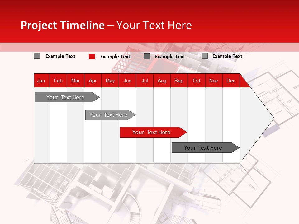 Facade Home Red PowerPoint Template