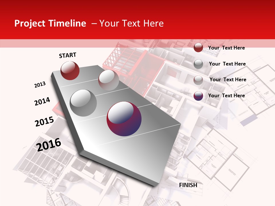 Facade Home Red PowerPoint Template